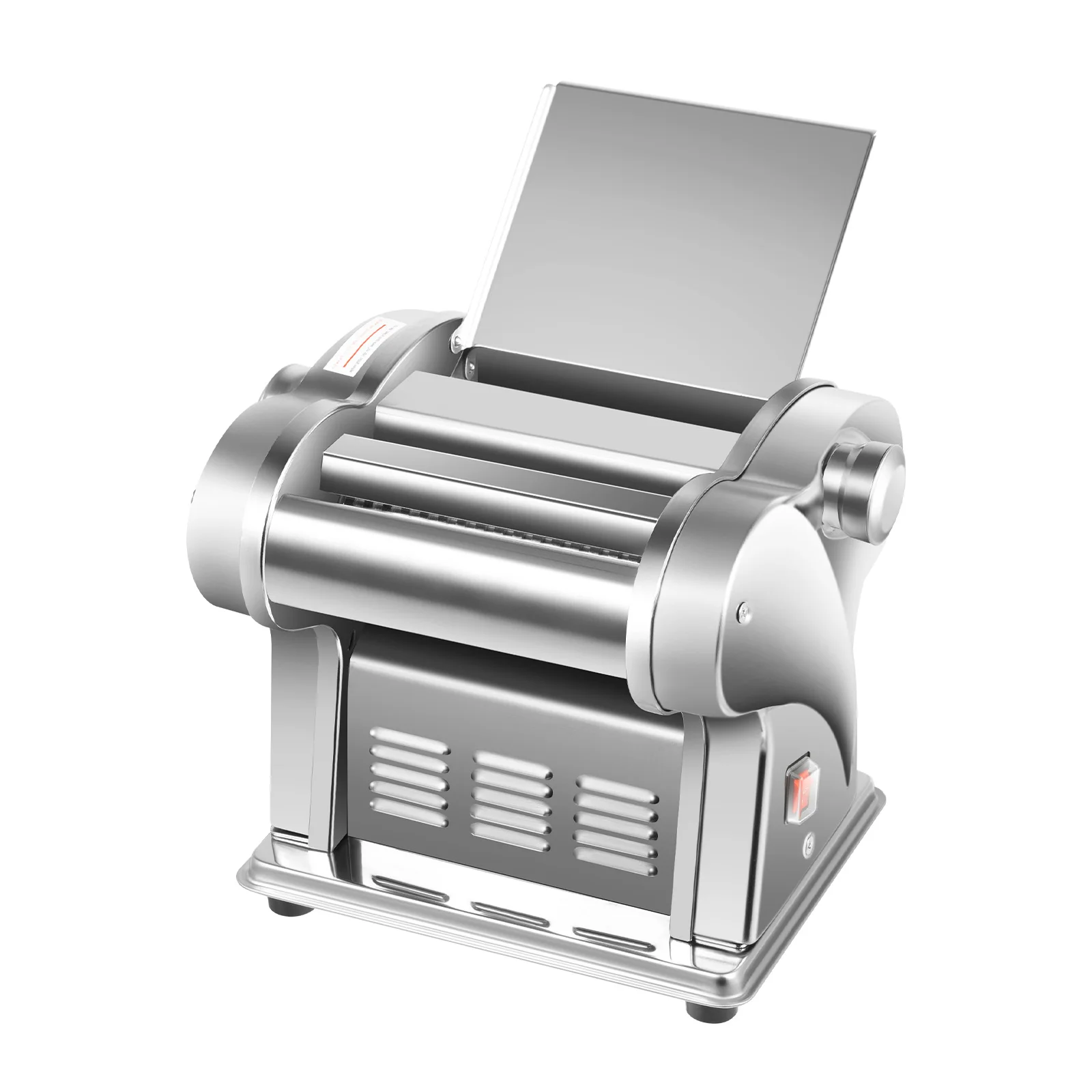 110V US Plug 135W Electric Pasta Maker 8 Thickness Settings 2mm&4mm Flat Noodle Cutter 410 Stainless Steel Dough Roller