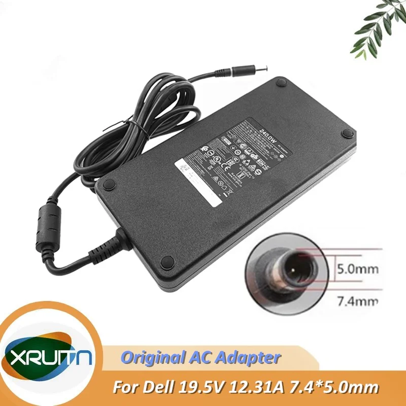 

Original 240W AC Adapter Charger For DELL 19.5V 12.31A DA240PM190 0CTX6T LA240PM190 HA240PM190 Laptop Power Supply 7.4*5.0mm