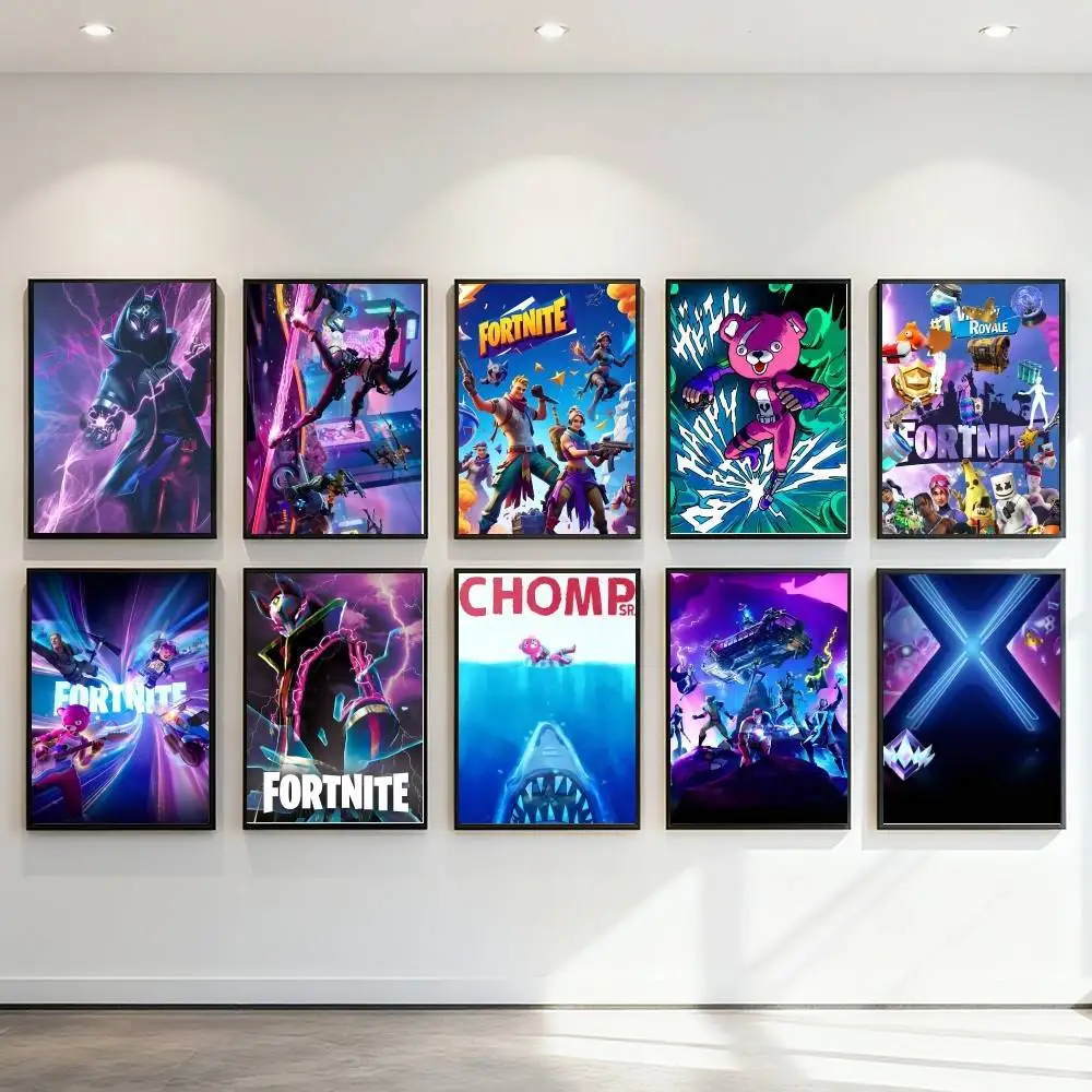 F-Fortnites-Game Cool Poster Art Print Anime Style Home Decor Ideal Gift Perfect Room Decor