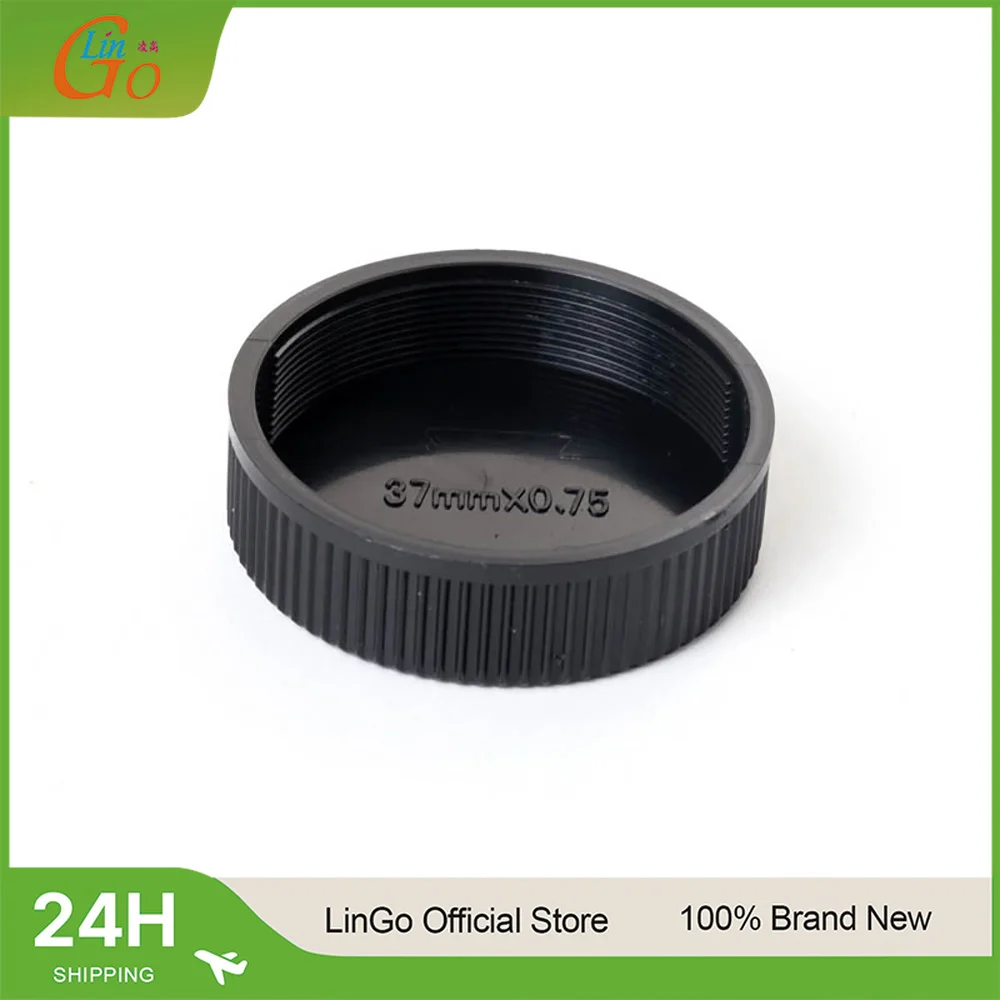 LinGo 37mm Rear Lens Caps Protective Anti-dust Lens Caps Screw Camera Portable Plastic Lens Dust Cover M37*0.75mm