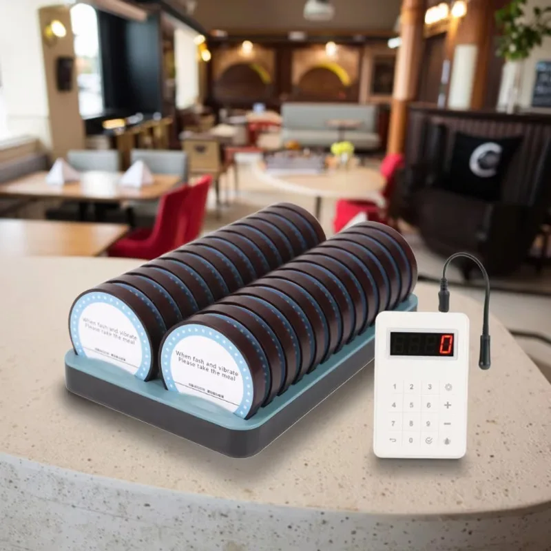 Sistema di Chiamata Wireless per Clienti di Ristoranti, 26 Pager con Vibrazione per Hotel, Case di Cura, Ospedali, Caffè