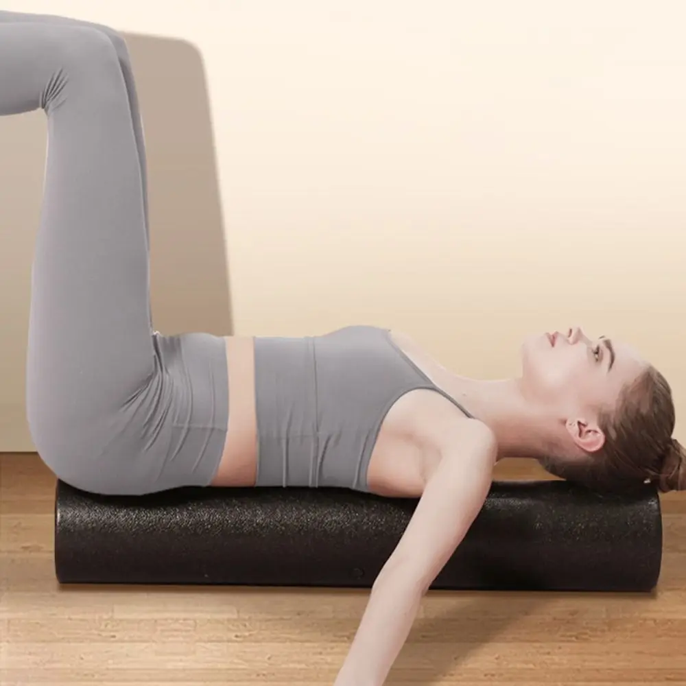 Simple High-Density Foam EPP Yoga Foam Roller Black Solid Foam Shaft Solid Foam Roller Portable Yoga Column Body Exercises view 3