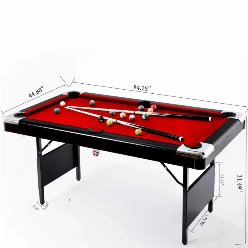 3 in 1 mini pool table Foldable multi game 6ft  7ft 8ft snooker & billiard with  table tennis  and dinning top