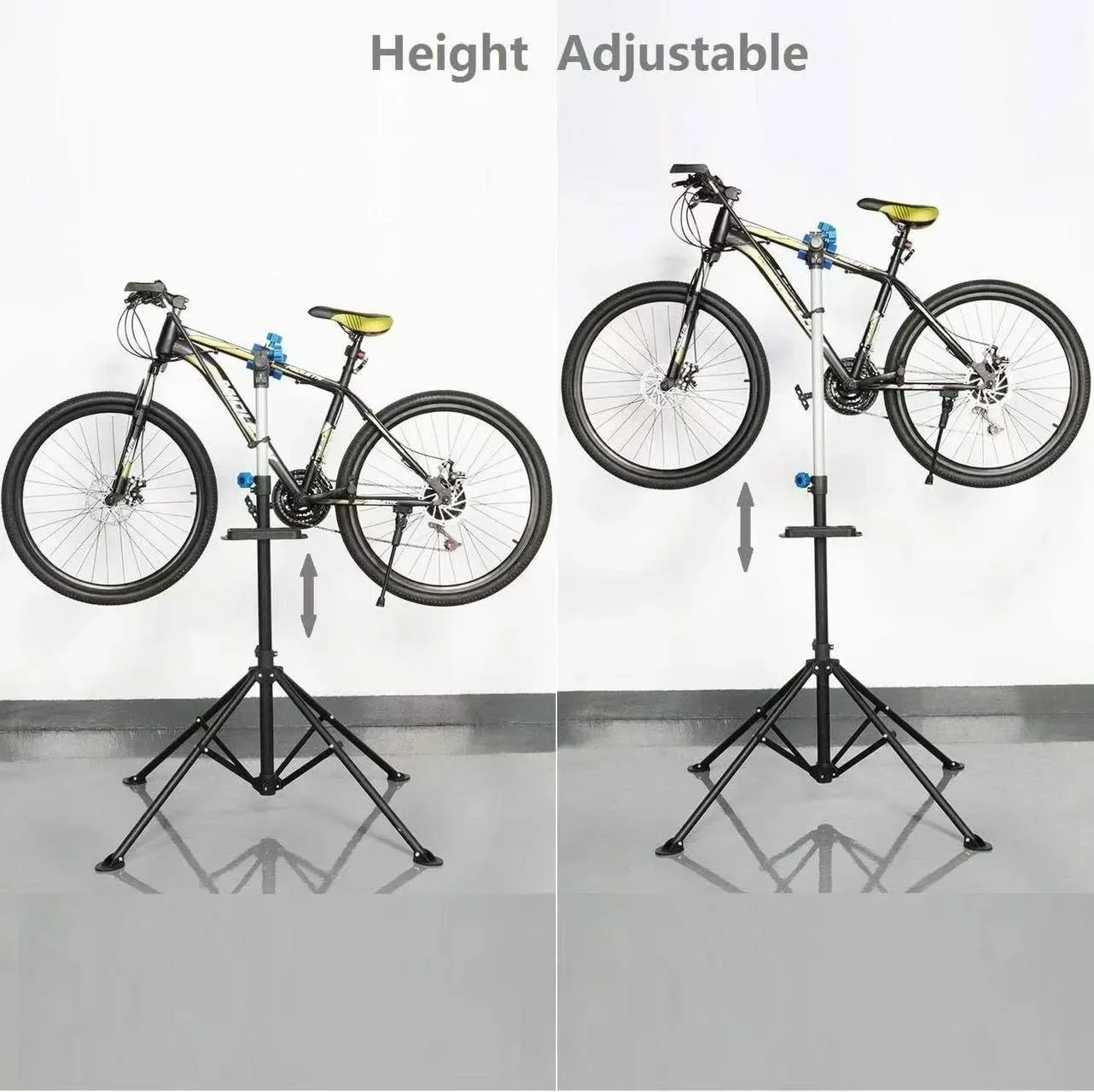 Heavy-Duty Steel Bike Repair Stand - Mountain Bicycle Maintenance Workstation for Workshop & Home