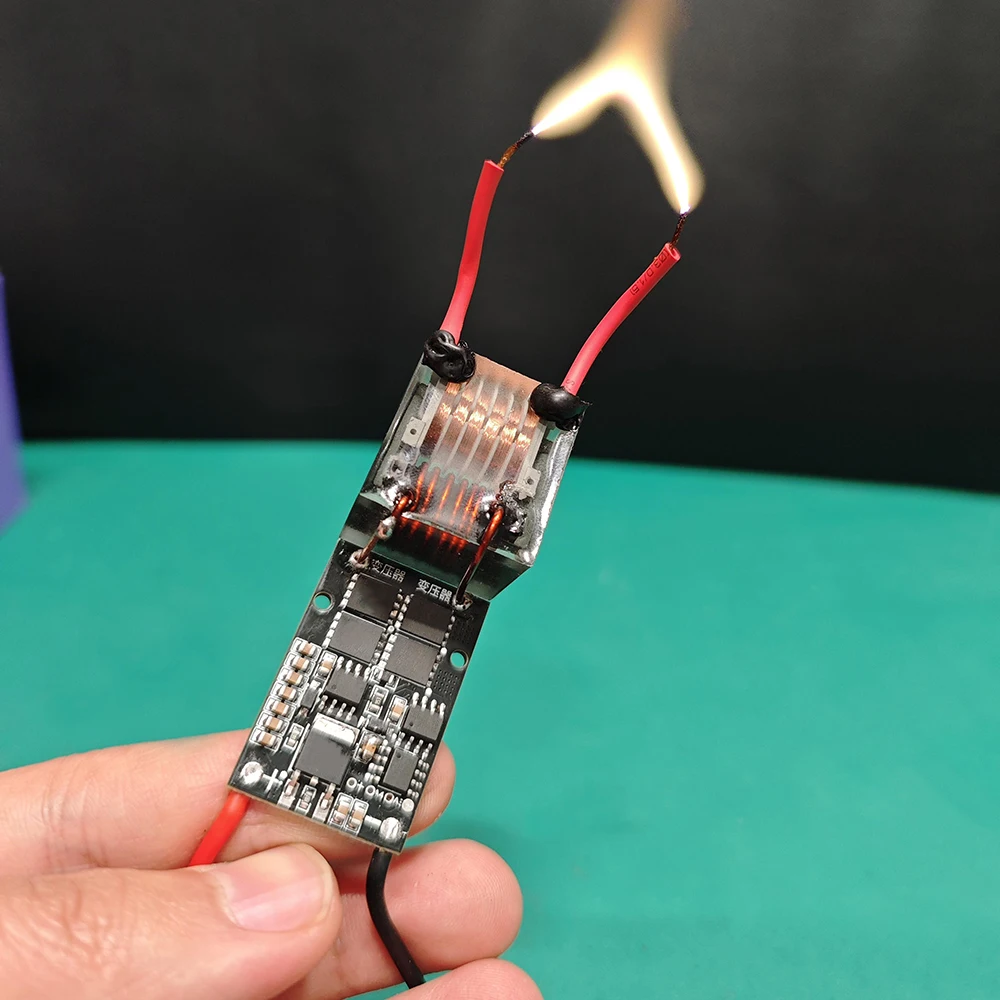 70W DC6-15V zu AC 10KV-25KV Hochspannungsgenerator Aufwärtswandler Lichtbogenzündspule Modul Boost-Board 20kV Frequenzumrichter