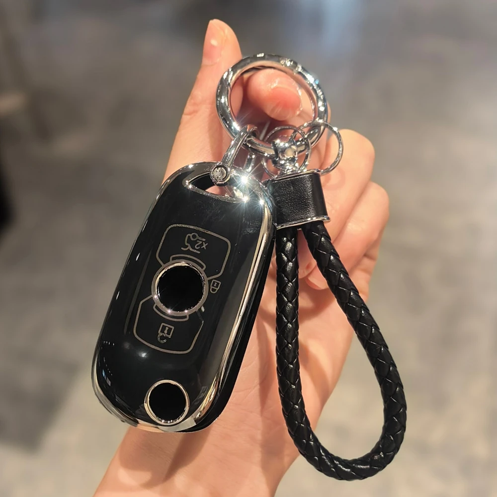 Key Fob Cover Car Key Chain Lanyard For Vauxhall Buick Astra K Opel Verano Excelle 2015 2016 2017 2018 2019