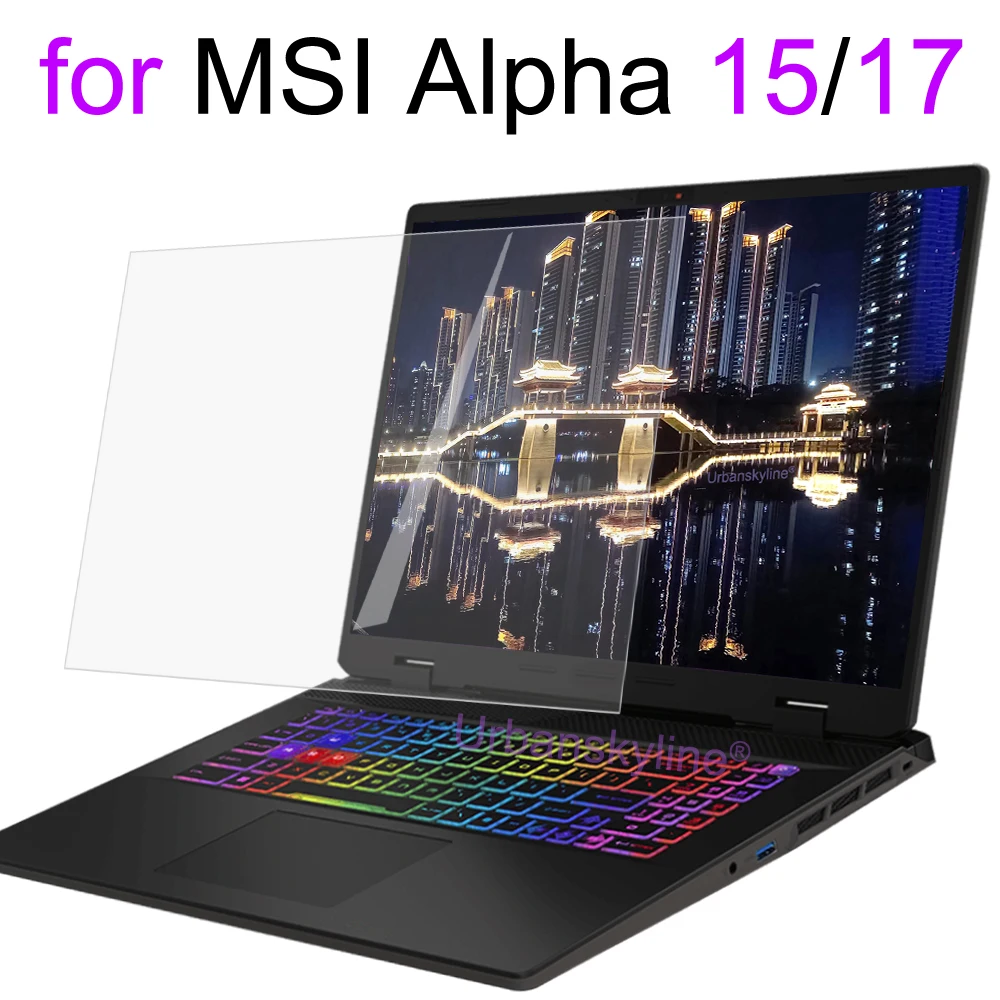 

Защитная пленка для экрана MSI Alpha 17 15 B5E A3D A4D B7E C7V HD Clear Guard Matte Frosted Skin Film 15,6 17,3 дюйма