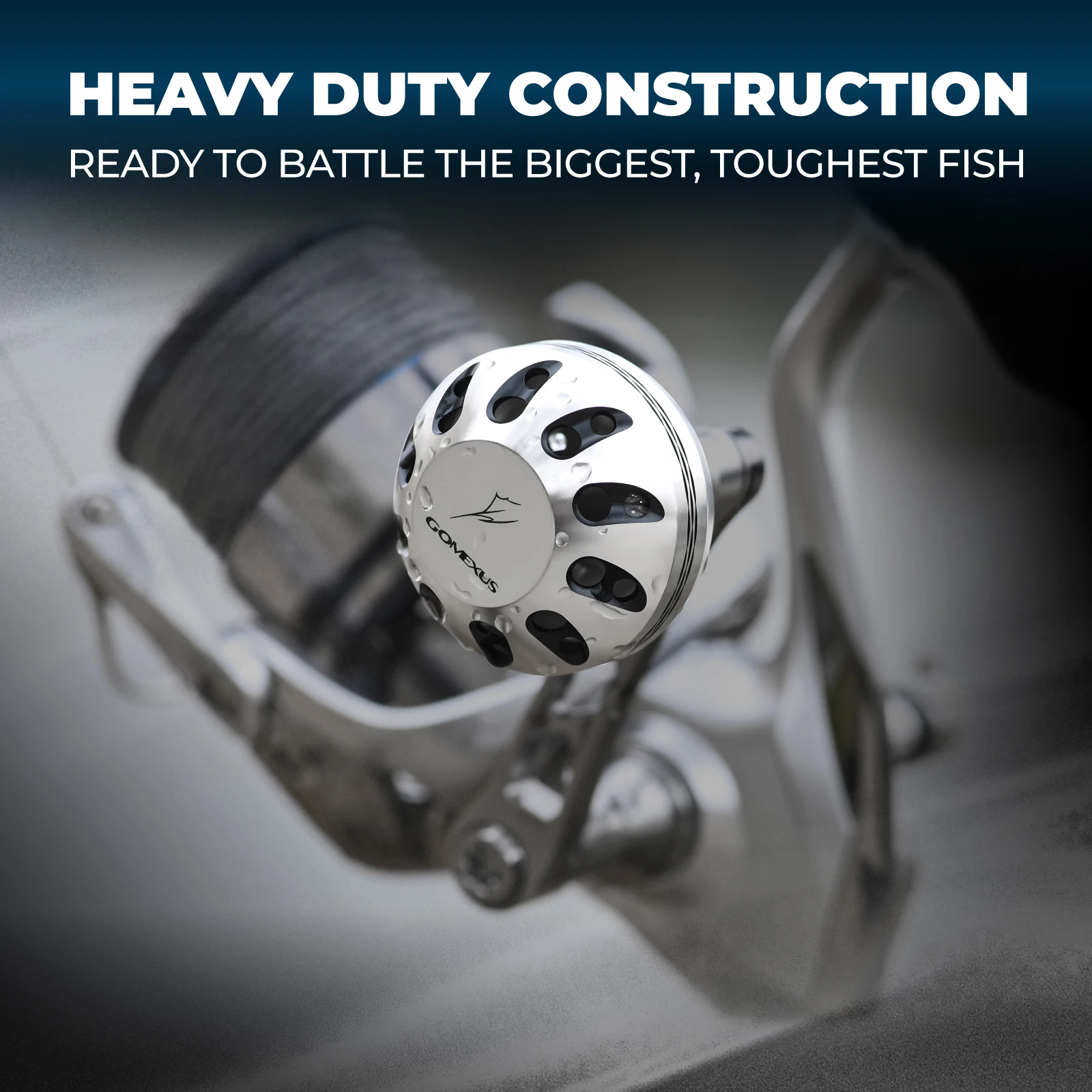 Gomexus 70mm Power-Griff für Shimano Stella Stradic Vanford Vanquish Daiwa BG MQ Certate Luvias Spinnrollen LMY-A38 – Detail 3