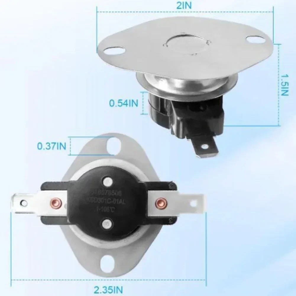 1pc Limit Thermostat 318578506 Oven High Temperature Limiter Thermostat Replacement For Kenmore & For Electrolux Spare Parts