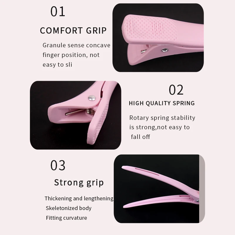 Bangs Side Parting Clip Makeup Partition Barber Hairdresser Hairdressing Uncut Long Duckbill Clip Frosted One Word Hair Clip