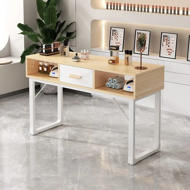 

Качественный минималистичный стол для маникюра, водонепроницаемый, легко чистится, профессиональный органайзер, рабочая станция для маникюра, скандинавская мебель для маникюра