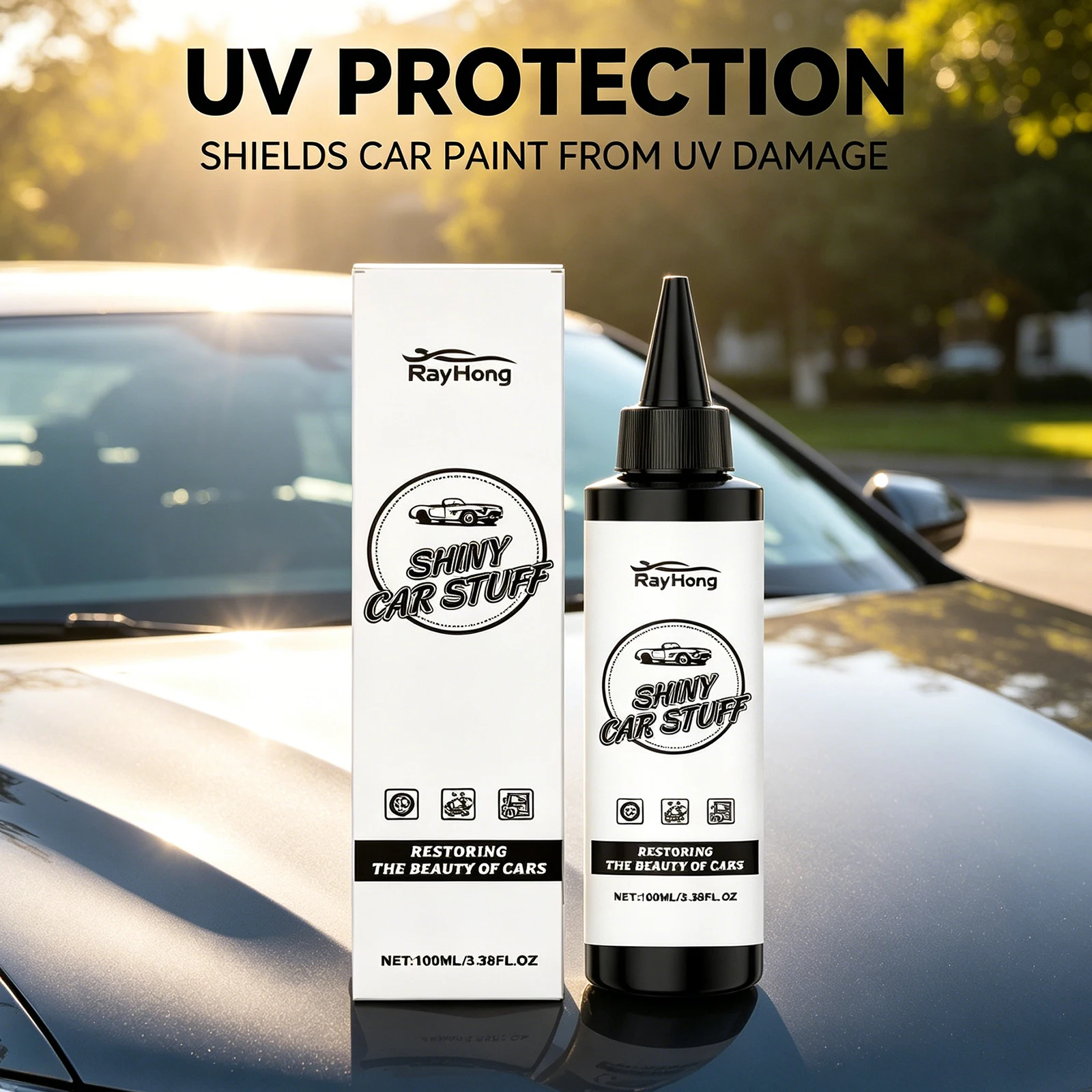 Car Care Agent Coating Waterproof UV Resistant Anti Fouling Mirror Shine Dustproof Long Lasting Paint Sealant Polishing Agent