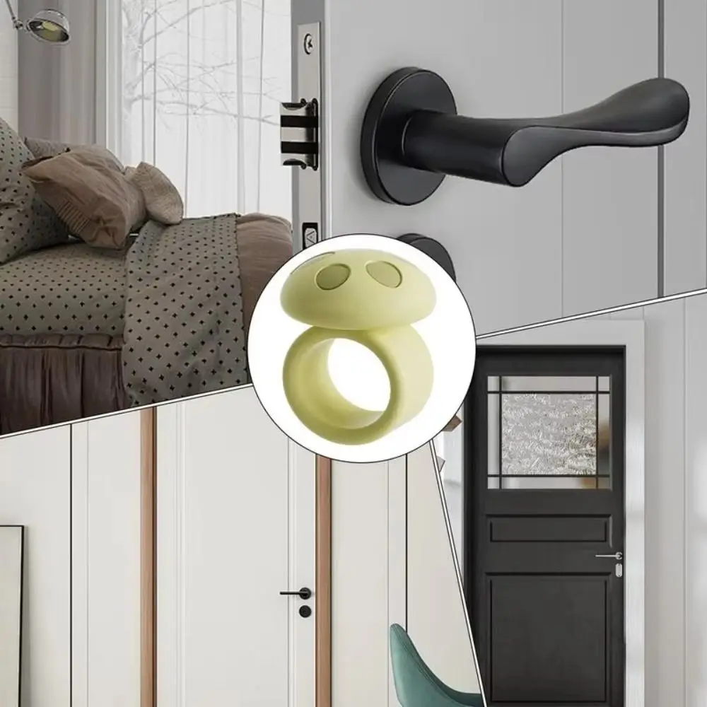 4 шт., силиконовая защита для стен, анти-столкновение, дверная антистатическая дверная ручка, анти-столкновение, противоударная силиконовая бусина
