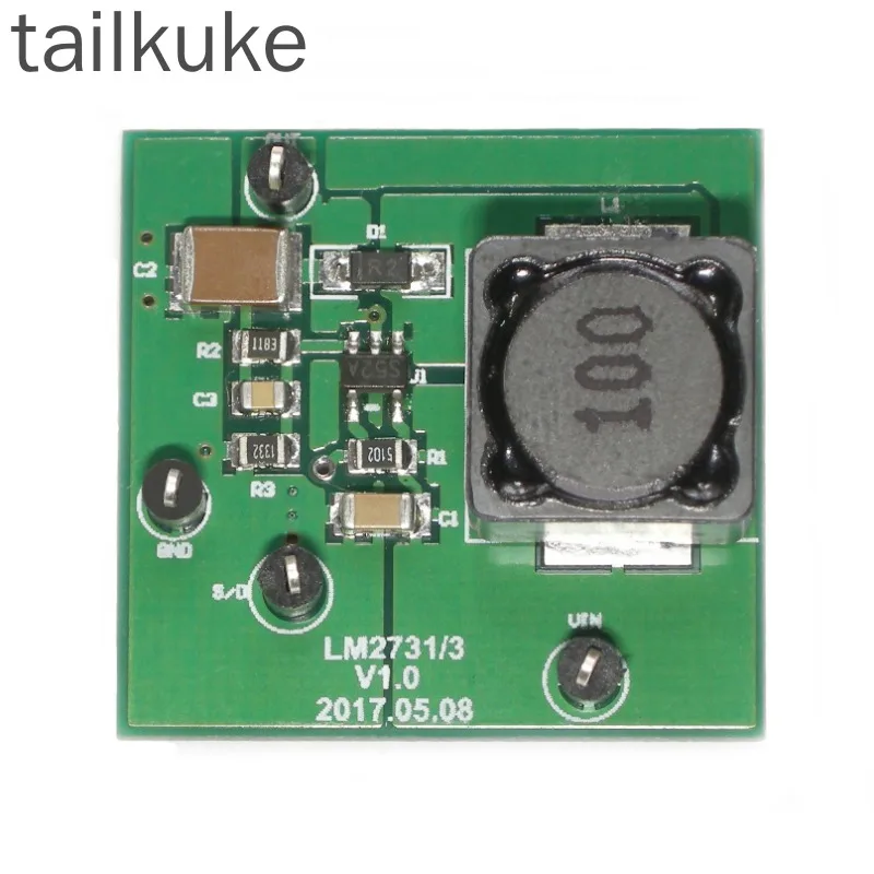 Lm2733 Boost Module Evaluation Board 2.7V---3.3V Input 12V/20V/24V/30V Output