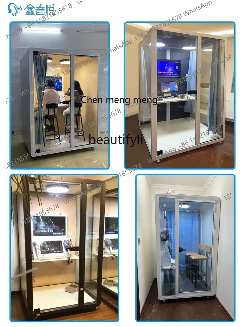 

lhyE1001 ss newRoom Home Mini K Bar Караоке-машина Пение K Звукоизоляционная стеклянная машина для пения в комнате Семейная комната Мобильный KT