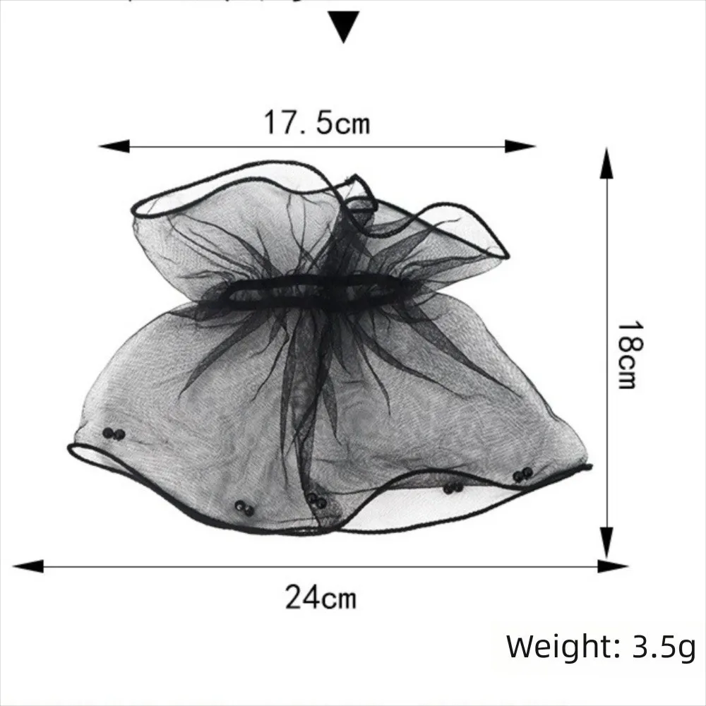 1Pair Elegant Lace Mesh Wedding Cuffs Ruffled Pearl Bride Wristband Detachable Cuff Ruffled Wedding