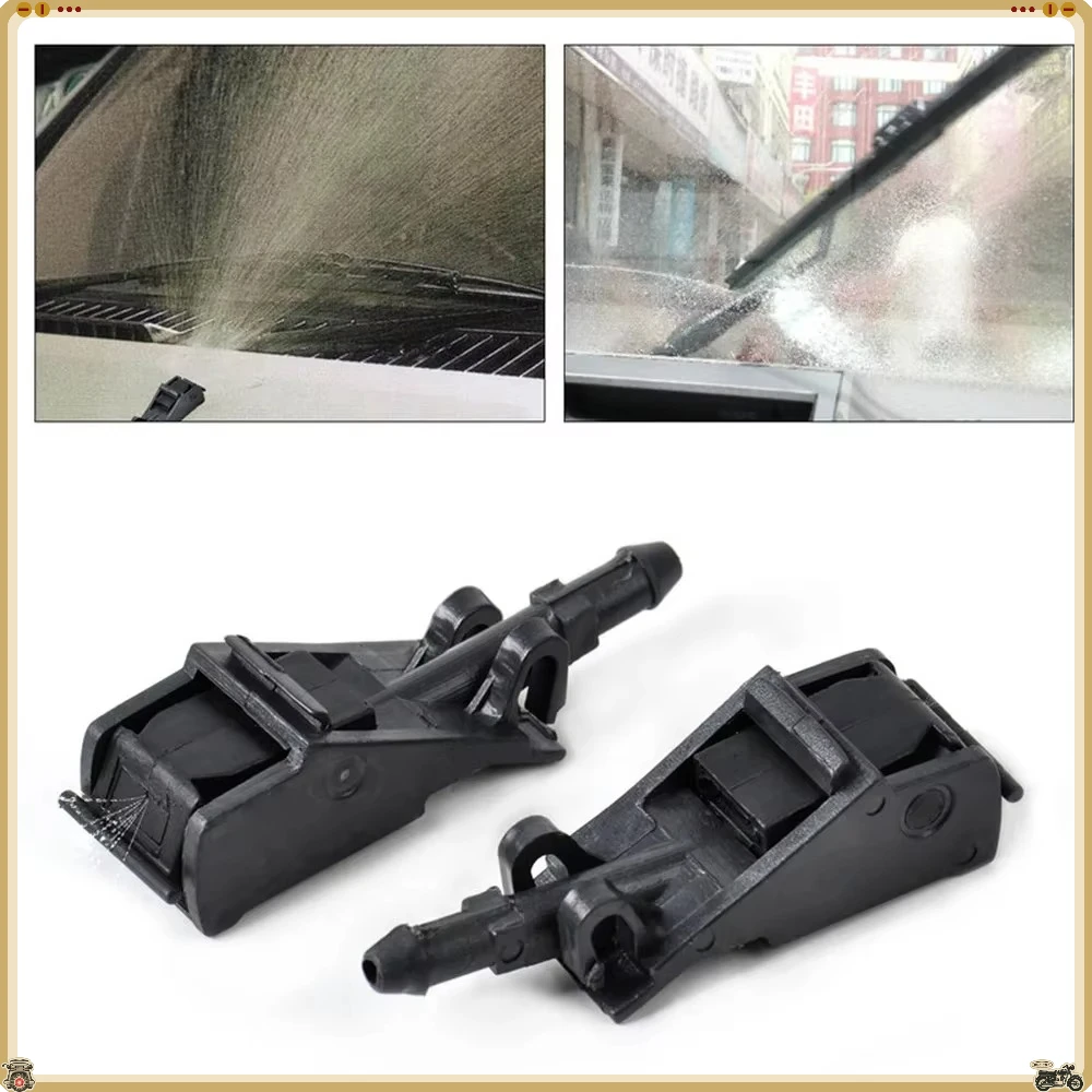 2pcsCar Front Windshield Washer Wiper Nozzle Sprinkler For Passat B5 Golf 5 4 MK4 Transporter Touareg Bora Polo Beetle 6RD955985