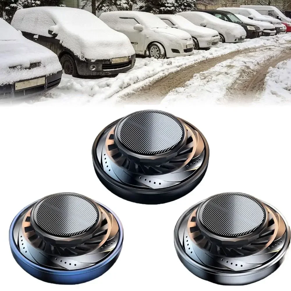 

1PC Vehicle Microwave Molecular Deicing Instrument Car Antifreeze Snow Removal Solar Rotating Aroma Diffuser Essential Oils