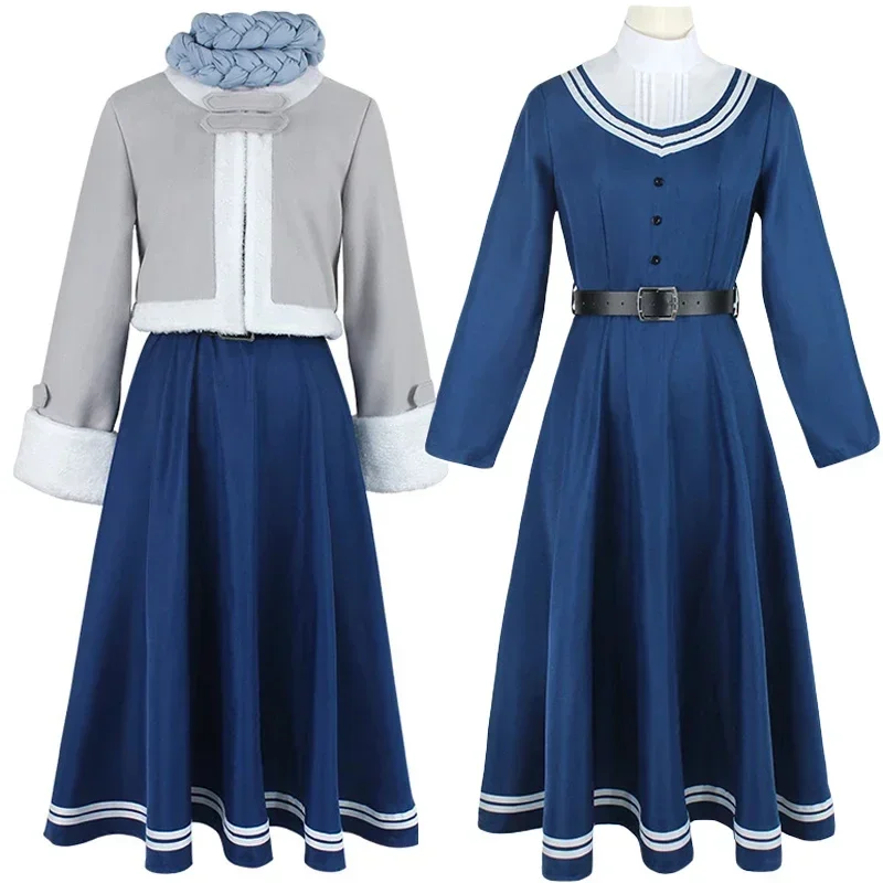 

New 2024 Anime Frieren Cosplay Costume Fern Adult Women Dress Suit Halloween Outfit Uniform