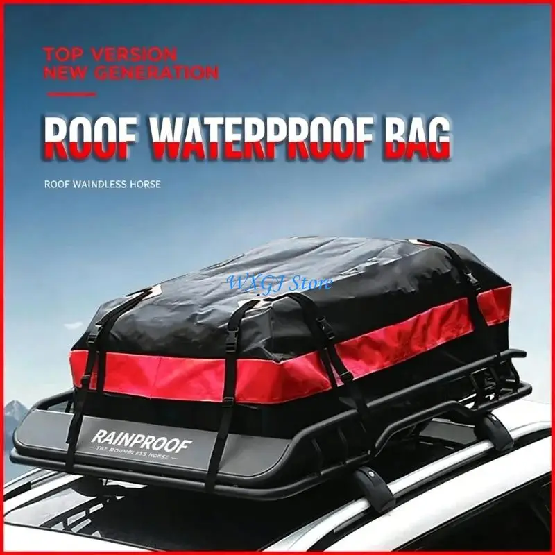 37JE Large 420D Fabric Roof Top Luggage Container For Family Getaways