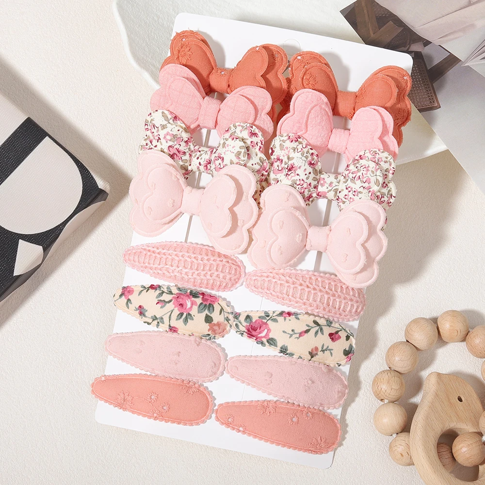 16pcs Meisje Boog Haar Clips Leuke Snoep Kleur Nieuwjaar Nieuwe Stijl BB Clips Strik Kid Haarspelden Haarspeldjes Baby haar Accessoires Gift