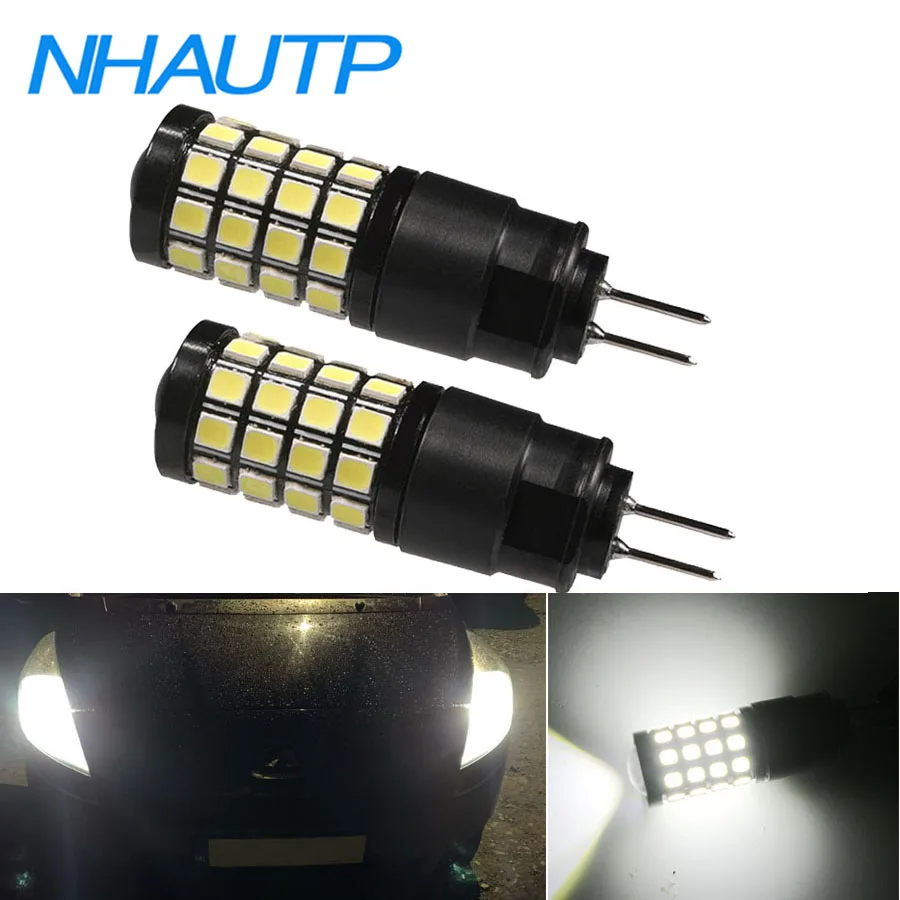 NHAUTP Newest G4 HP24W LED Bulbs For Peugeot 3008 5008 Citroen C5 Daytime Running Lights No Polarity DRL Auto Lamp White 6000K