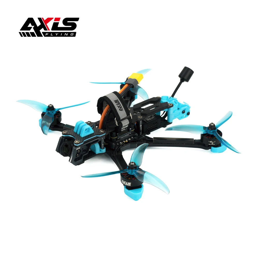 Axisflying MANTA5 5-inch Racing DJI O3 Air Unit FPV BNF With GPS Deadcat-DC Freestyle -6S Green PVC+Carbon Plate