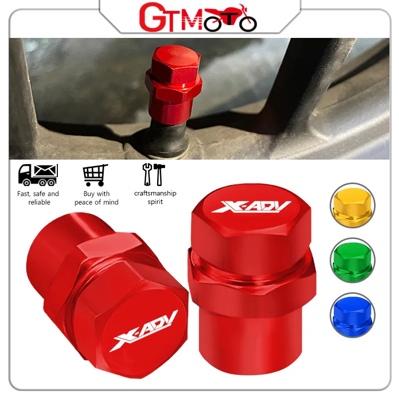 

For HONDA X-ADV750 Motorcycle Accessories CNC Aluminum Wheel Tire Valve Caps Airtight Covers xadv750 xadv 750