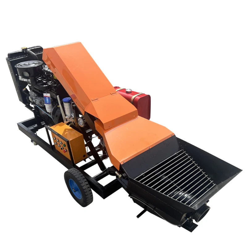 Customized Customizable Mini Diesel Portable Concrete Transfer Pump For Concrete Work