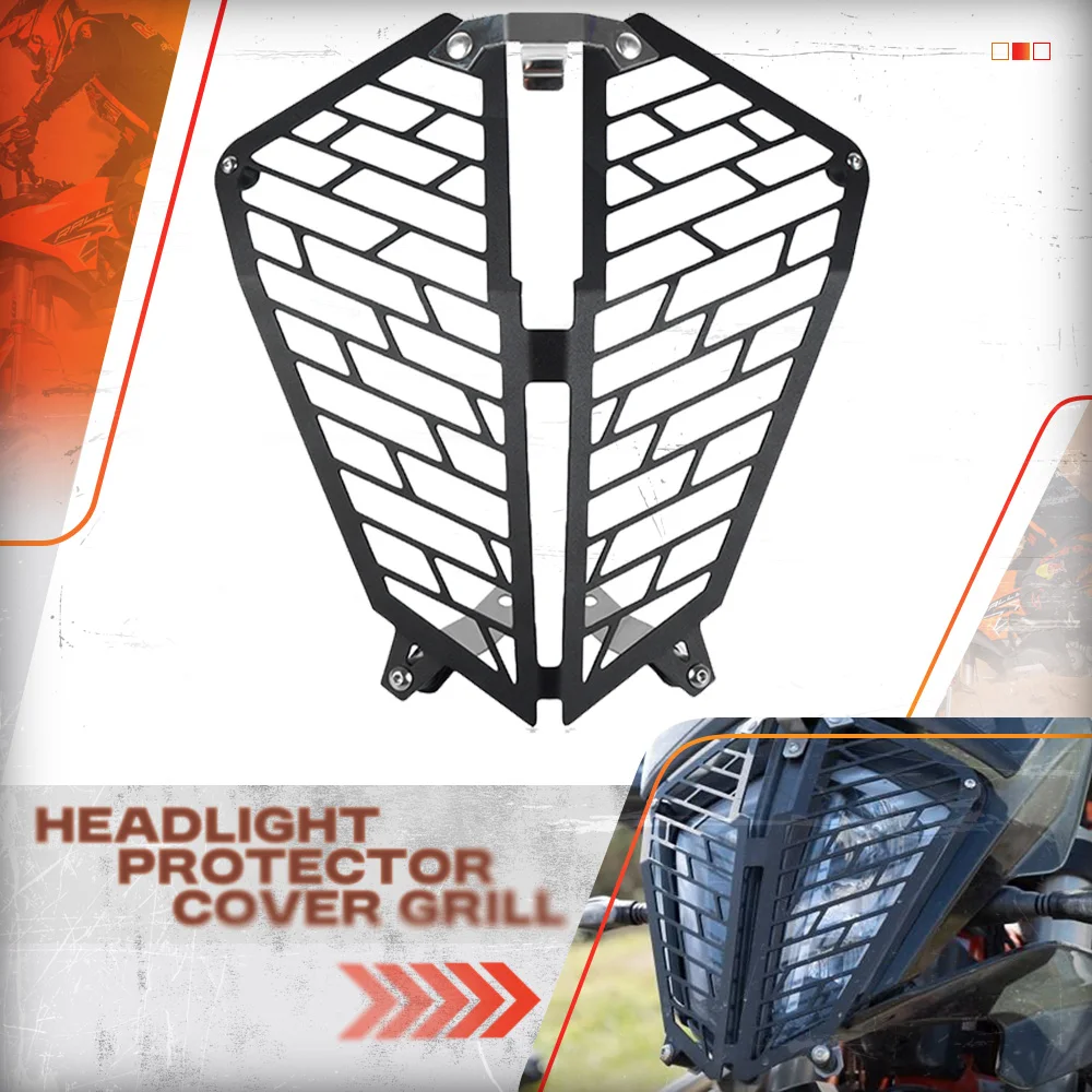 

2024 2025 Motorcycle Headlight Guard Head Light Protector Cover Protection FOR KTM 390 790 890 Adventure Adv R S 2019-2022 2023