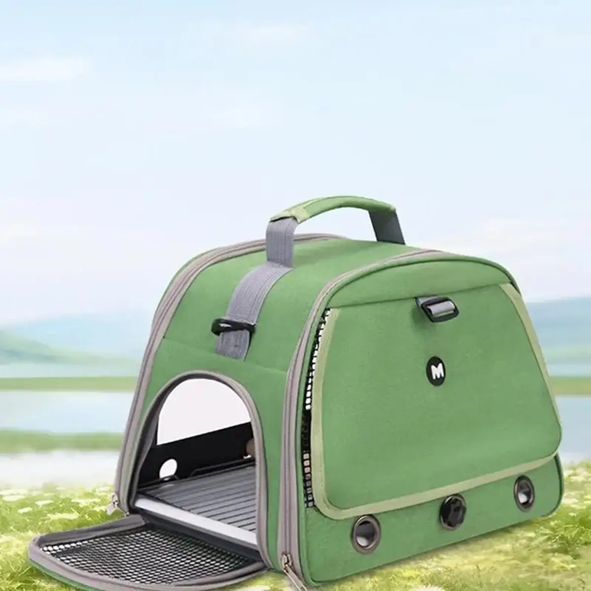

MALL Bird Cage Parrot Carrier with Perch for Parakeet Lovebird African Gray Cockatiel Conure Hiking Pet Travel