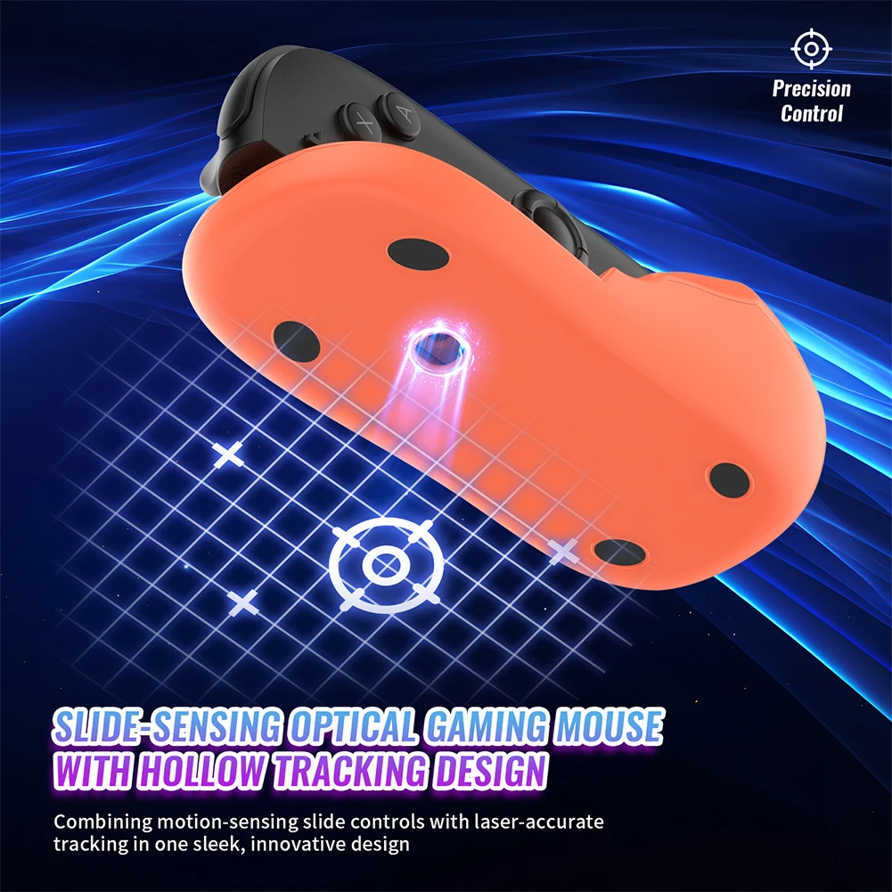 دعامة ماوس للتحكم اليسرى + اليمنى مع لوحة ماوس وحدة تحكم الألعاب وحامل ماوس وحدة تحكم قاعدة الماوس للتبديل 2 Joy-Con