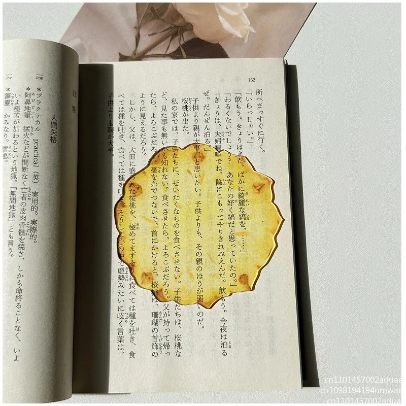 Tomato bookmark acrylic high-end sense transparent cute exquisite student gift reading mark transparent card