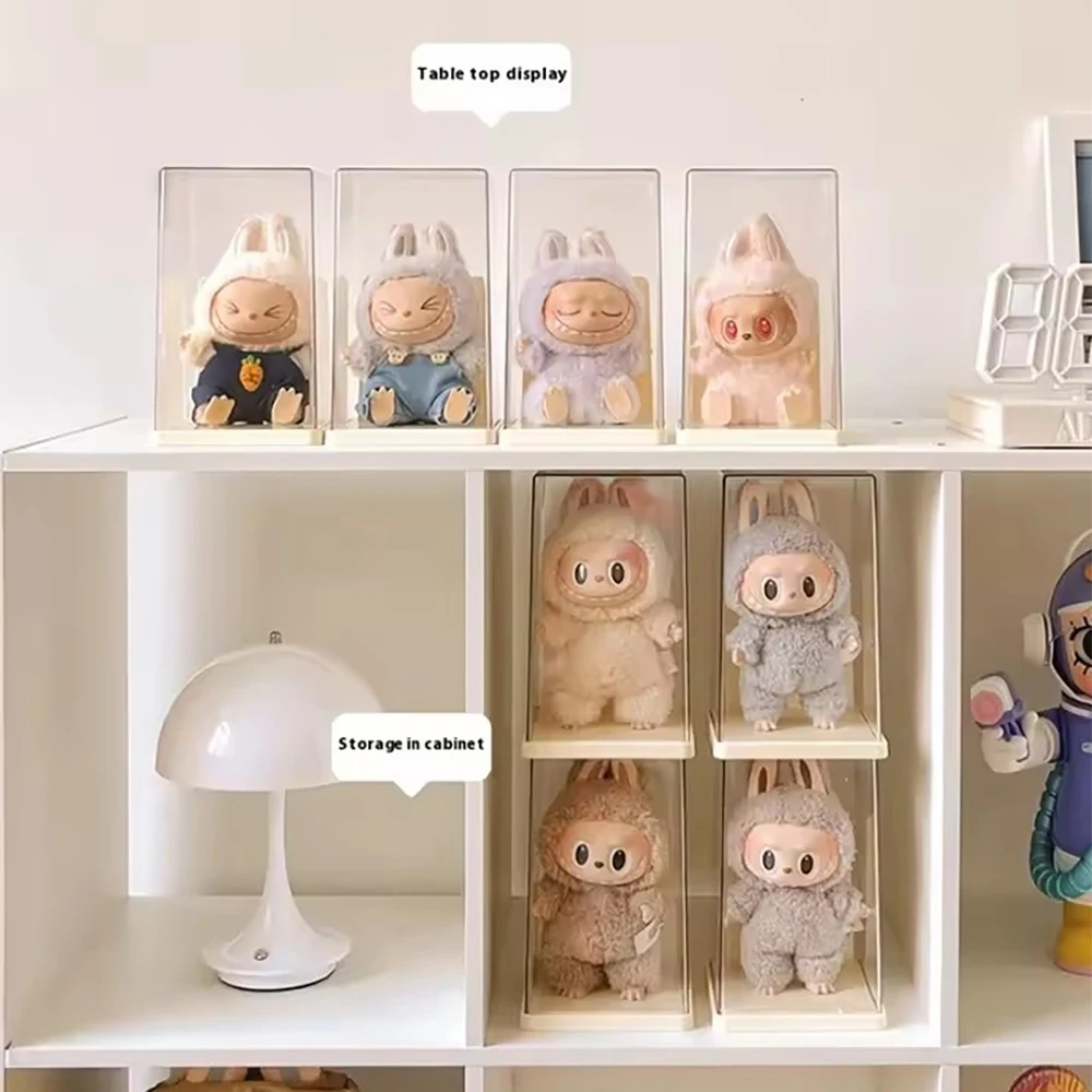 18 cm Labubu Dust-proof Display Box Blind Box Display Rack Storage Transparent  Ornament Display Cabinet  Desktop display