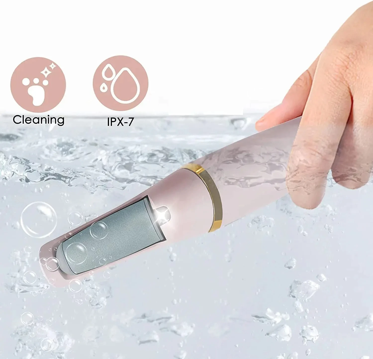 Electric Callus Remover for Feet, Rechargeable Foot File Pedicure Tool, Portable Foot Callus Remover Waterproof Profess,Pedicure image 5