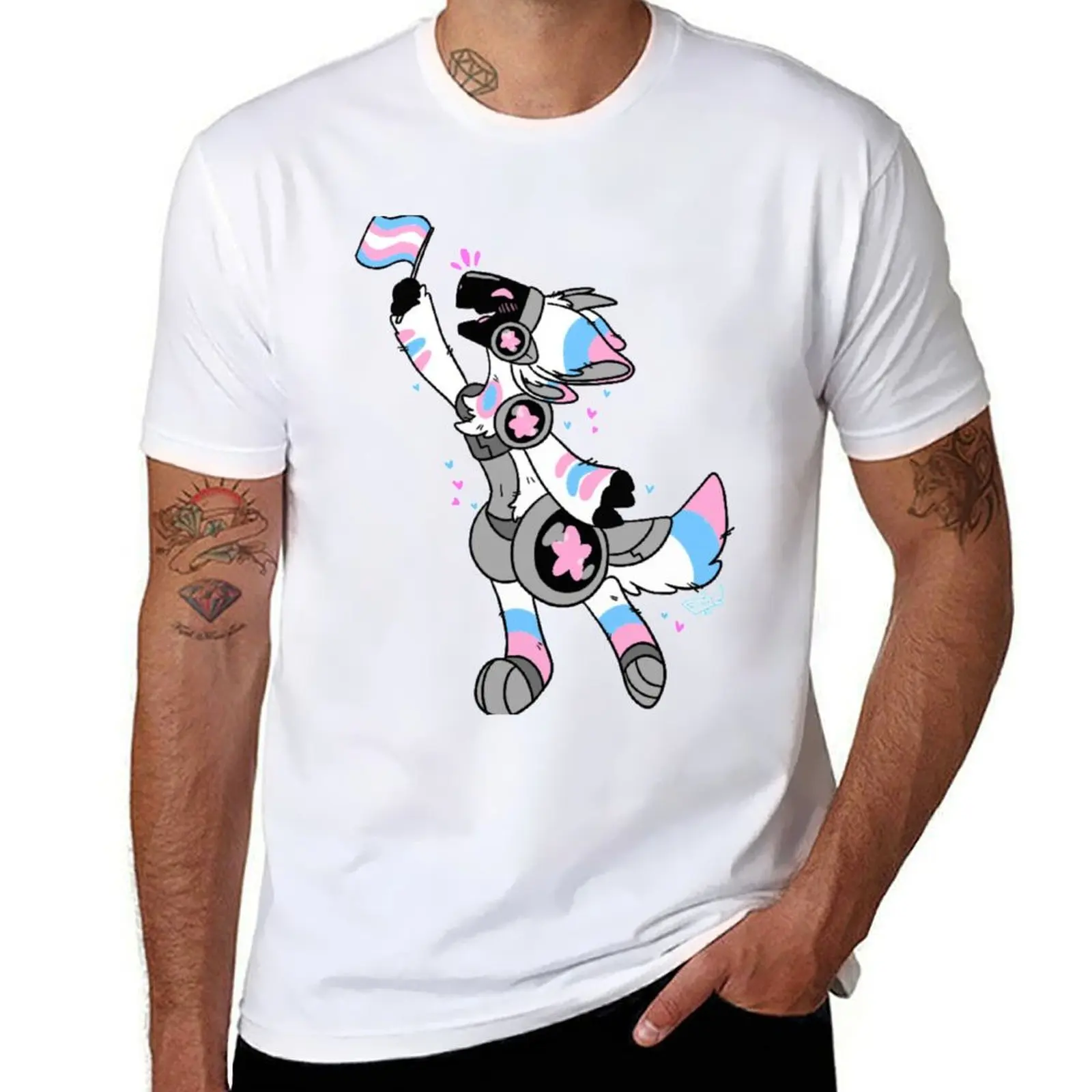 

Flag tshirt T-Shirt Transgender t 100% Axel for cotton cotton man shirts