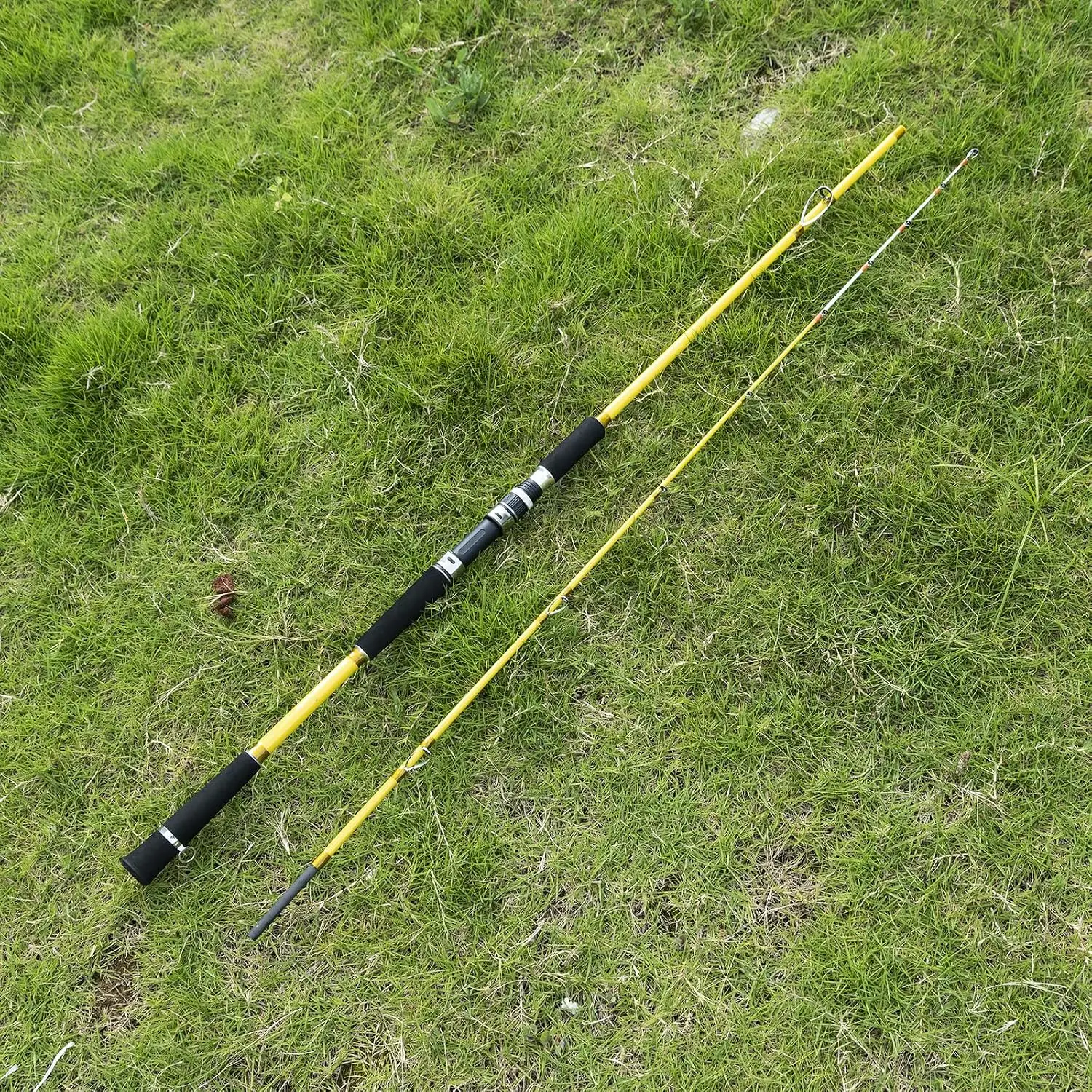 Goture Boat Fishing Spinning Rod 2 Sections Anti-Winding Guide EVA Split Handle Travel Portable Saltwater Bass Fishing Lure Pole