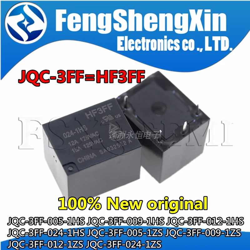 

5pcs HF3FF JQC-3FF-005-1HS JQC-3FF-009-1HS JQC-3FF-012-1HS JQC-3FF-024-1HS 3FF-005-1ZS 3FF-009-1ZS 3FF-012-1ZS 3FF-024-1ZS