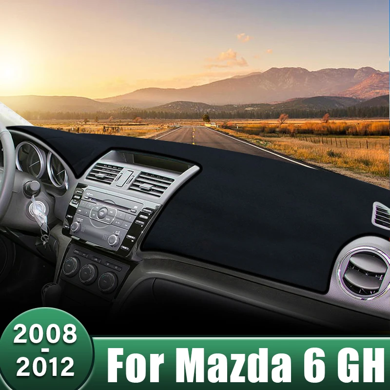 Car Dashboard Cover Sun Shade Mats Avoid Light Pads Instrument Panel Protective Carpets For Mazda 6 GH 2008 2009 2010 2011 2012 