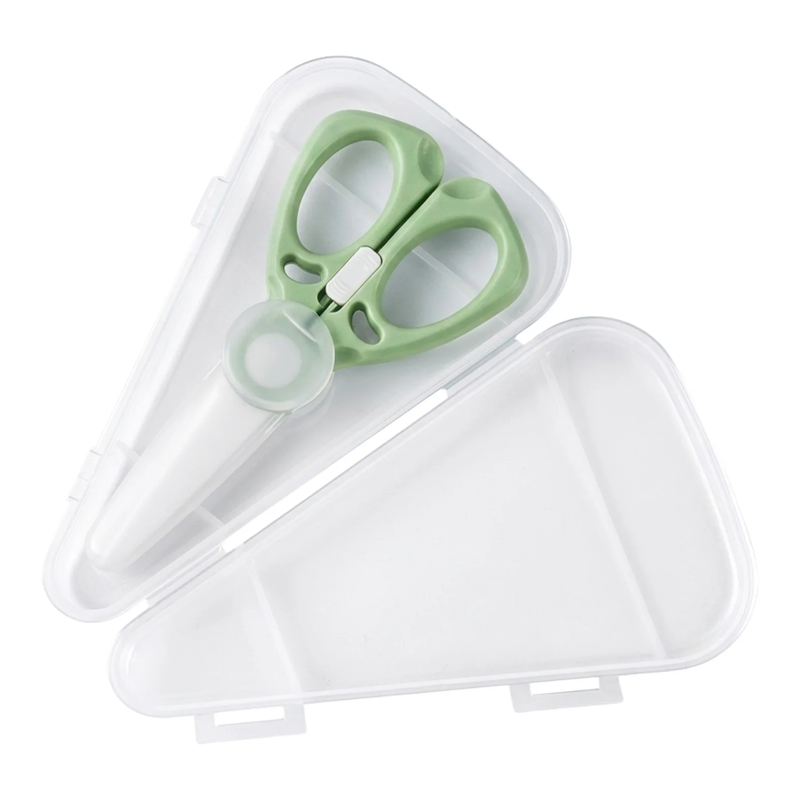 Ceramic Food Scissors Portable Baby Feeding Tool for Infant Meal Prep Nano Blade Non-Slip Handle with Storage Case Durable