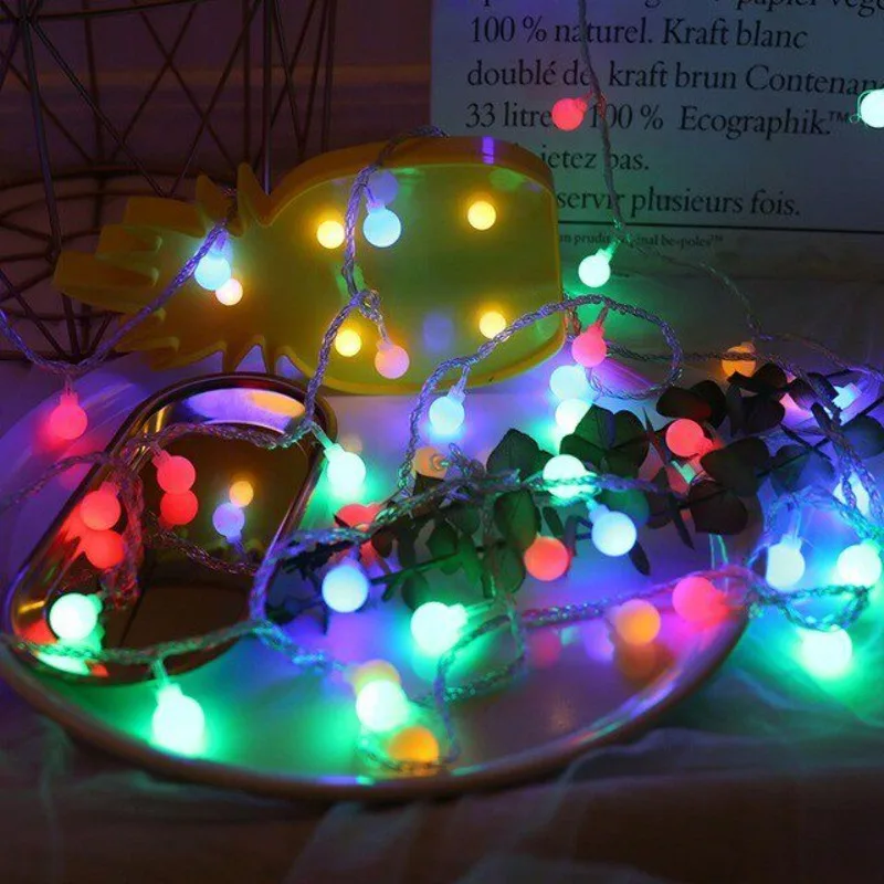 1Pcs USB 20/40/80 LED Star String Lights Battery Operated Fairy Lights For Christmas Tree Bedroom Room Party Home Wedding Decor