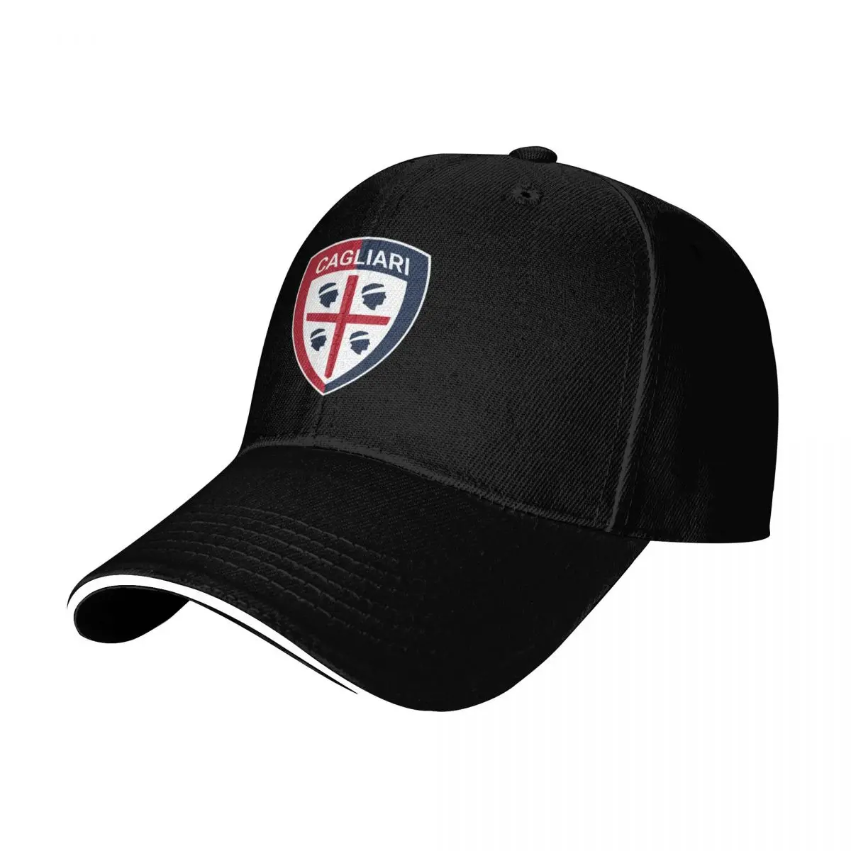 

The Cagliari Logo Baseball Cap fashionable men's big size hat hiking hat Sun Hats For Women Men's