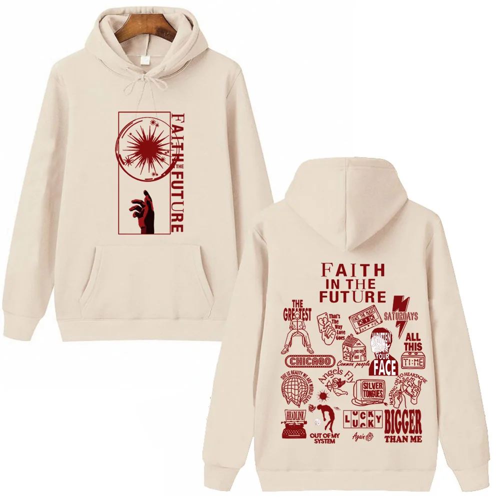 

Faith In The Future Walls Pink Lo. Uis 2024 World Tour Hoodie Man Woman Hip Hop Hoodies for Fans Gift