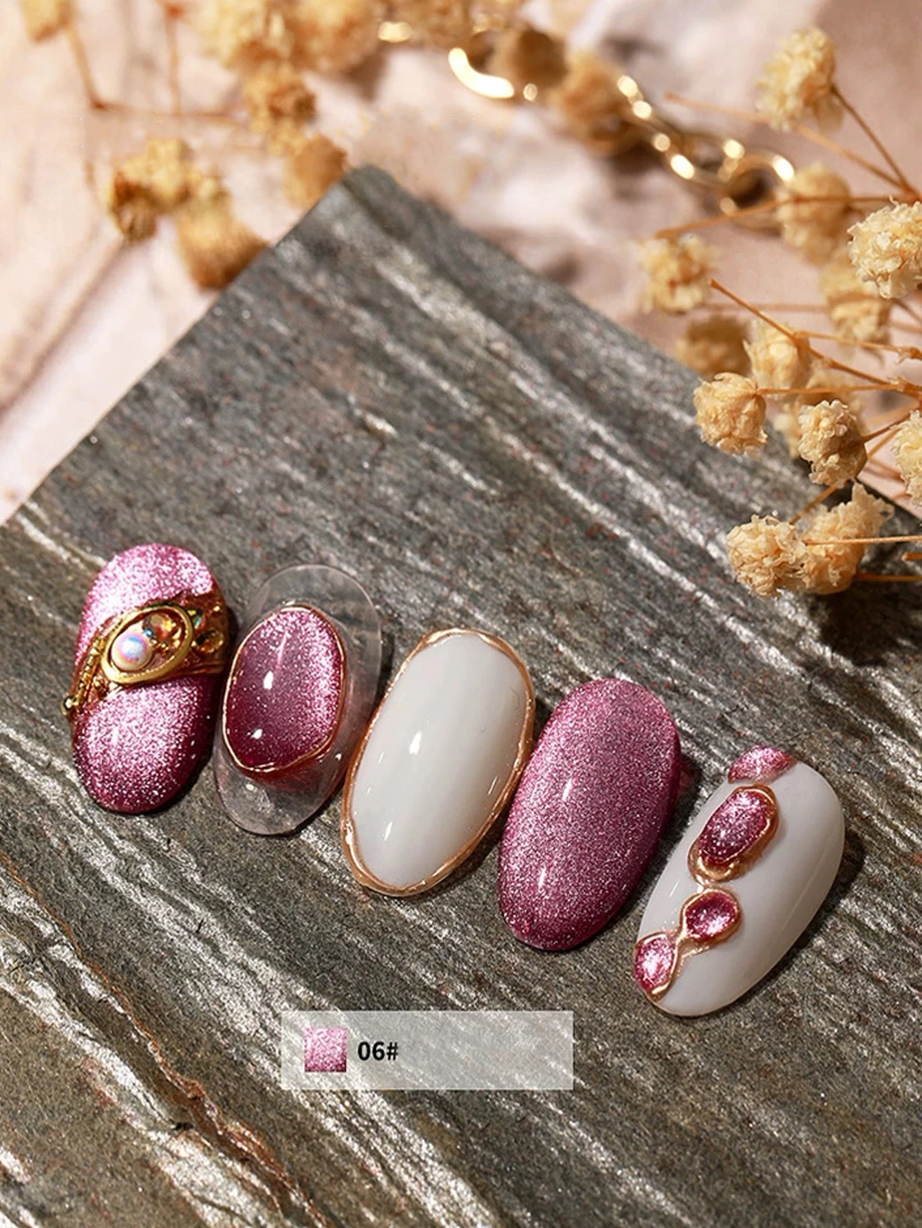 MEC 12ML 9色キャッツアイマグネットジェル、人気カラ - Resin Art Varnish のレビューと価格