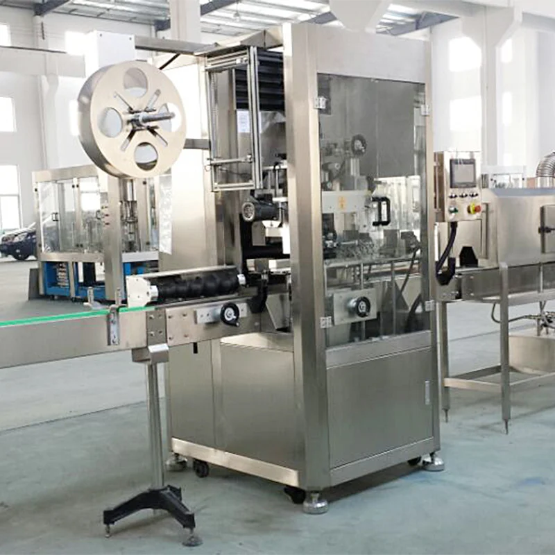 High Speed Automatic Plastic PET PE Glass Bottle PVC Label Heat Shrink Sleeve Labeling Machine