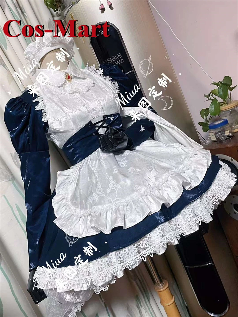 Cos-Mart [Customized] Anime Interspecies Reviewers Meidri Cosplay Costume Gorgeous Maid Dress Activity Party Role Play Clothing\\