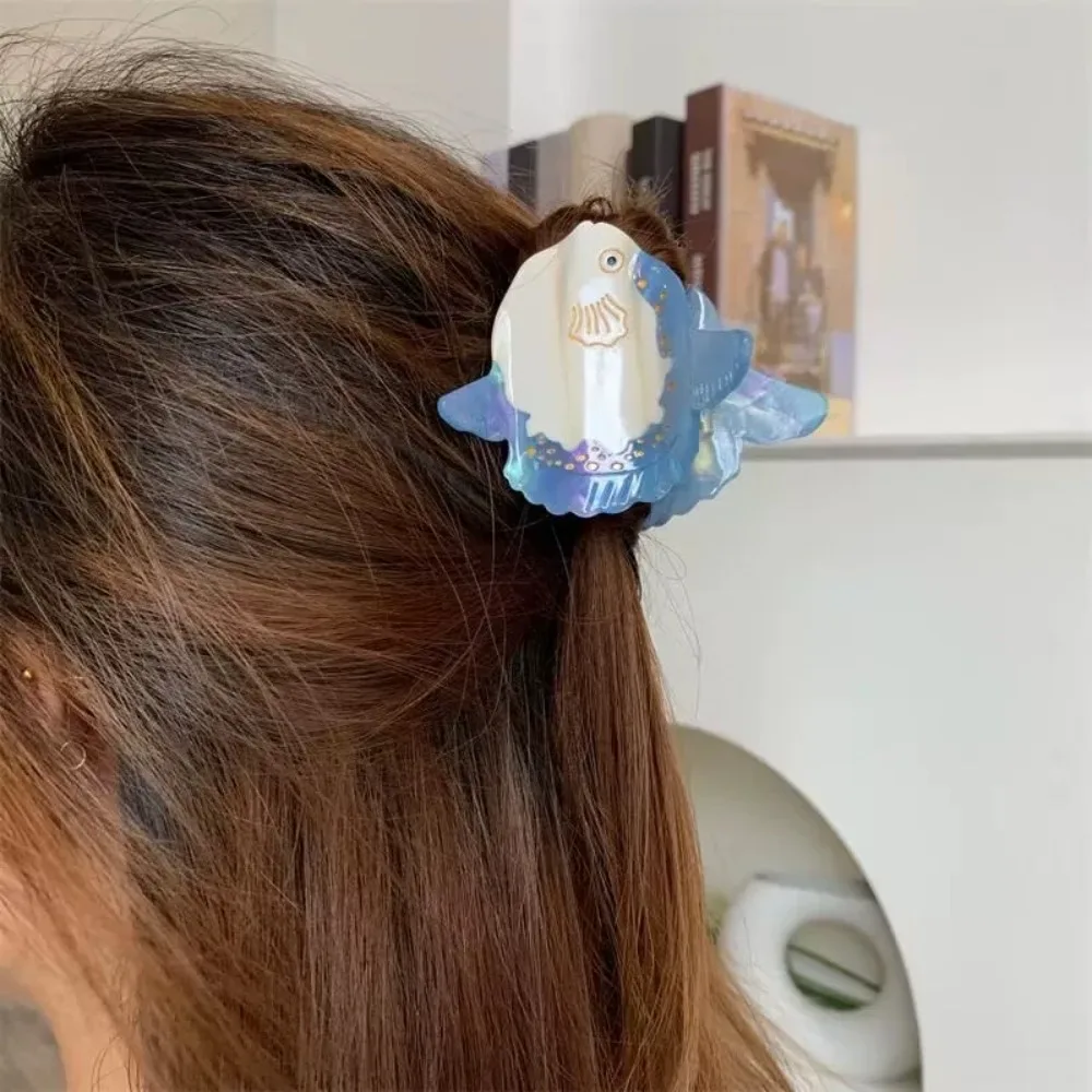 

Fashion Sea Lion Seal Acetate Hair Clip Lovely Geometry Ocean Animal Shark Clip Ponytail Clip Novetly Creative Hair Claw Female