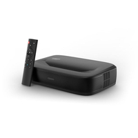 Newest H2 Mini Smart TV Short Throw Triple Laser Projector,1080P Native MAX 8K 1200 ANSI Android9 Full Auto 3D Video Projector