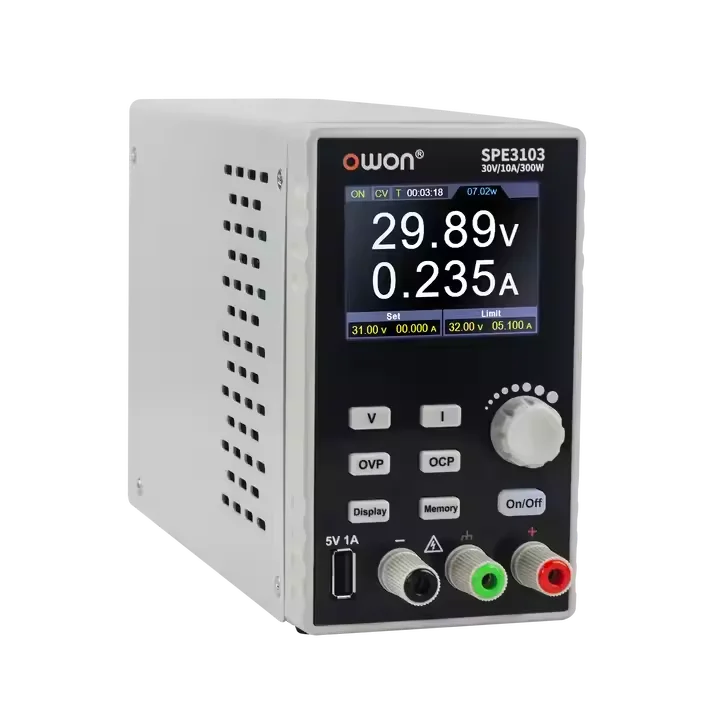 OWON 1 Channel Liner DC Power Supply SPE3103 SPE6103 Adjustable Laboratory 2.8Inch LCD Power Supply Voltage Regulator DC 10A