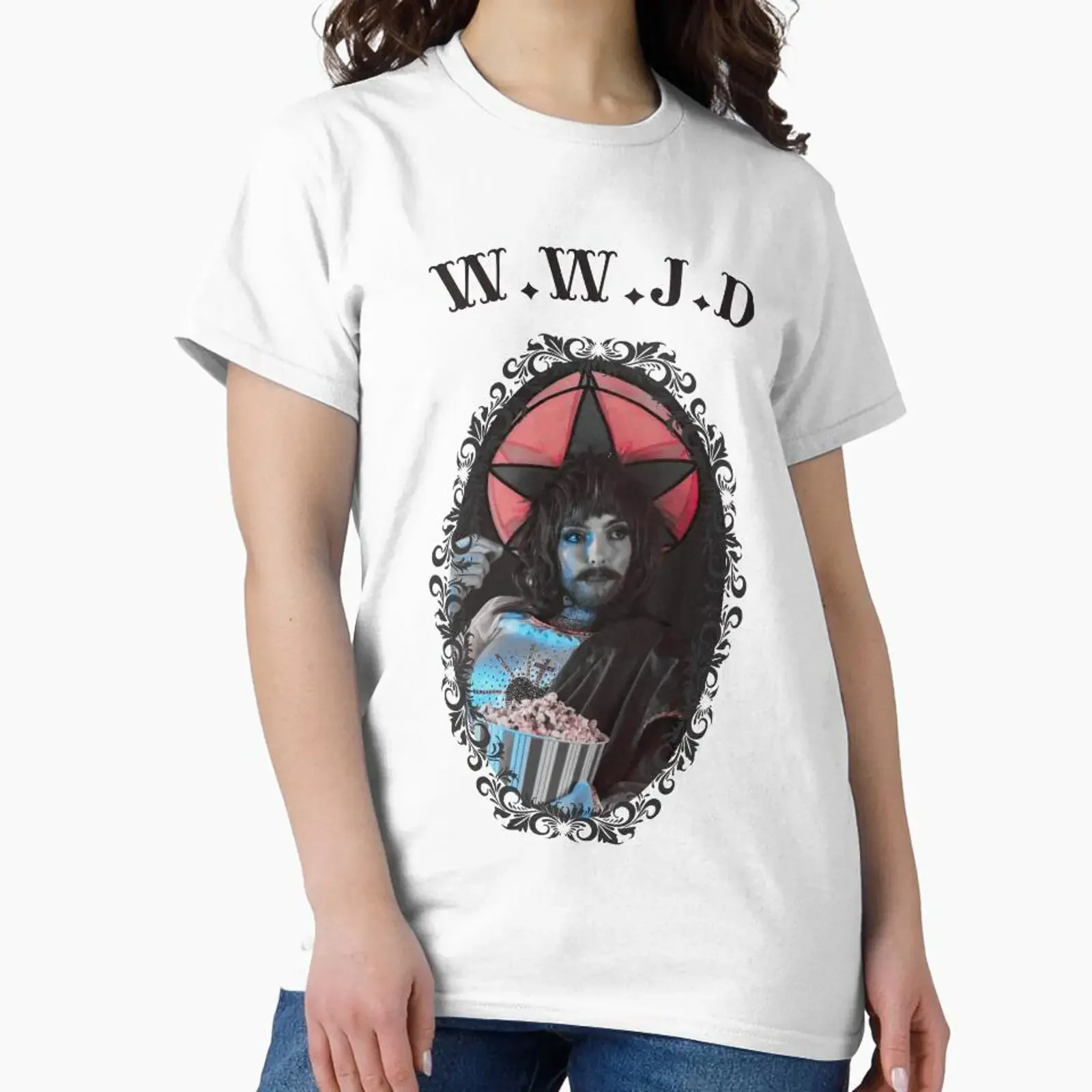 jesus villanelle designed and sold by hope vintage Washed homme Stylish Casual graphic Comfortable Unisex designer clothes